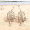 Stainless steel fishing bait basket, large size, basket type, opening/closing