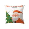 Christmas Theme Cute Santa Claus Print Pattern Cushion Cover Home Living Room Sofa Decoration Pillow Pillow Cover