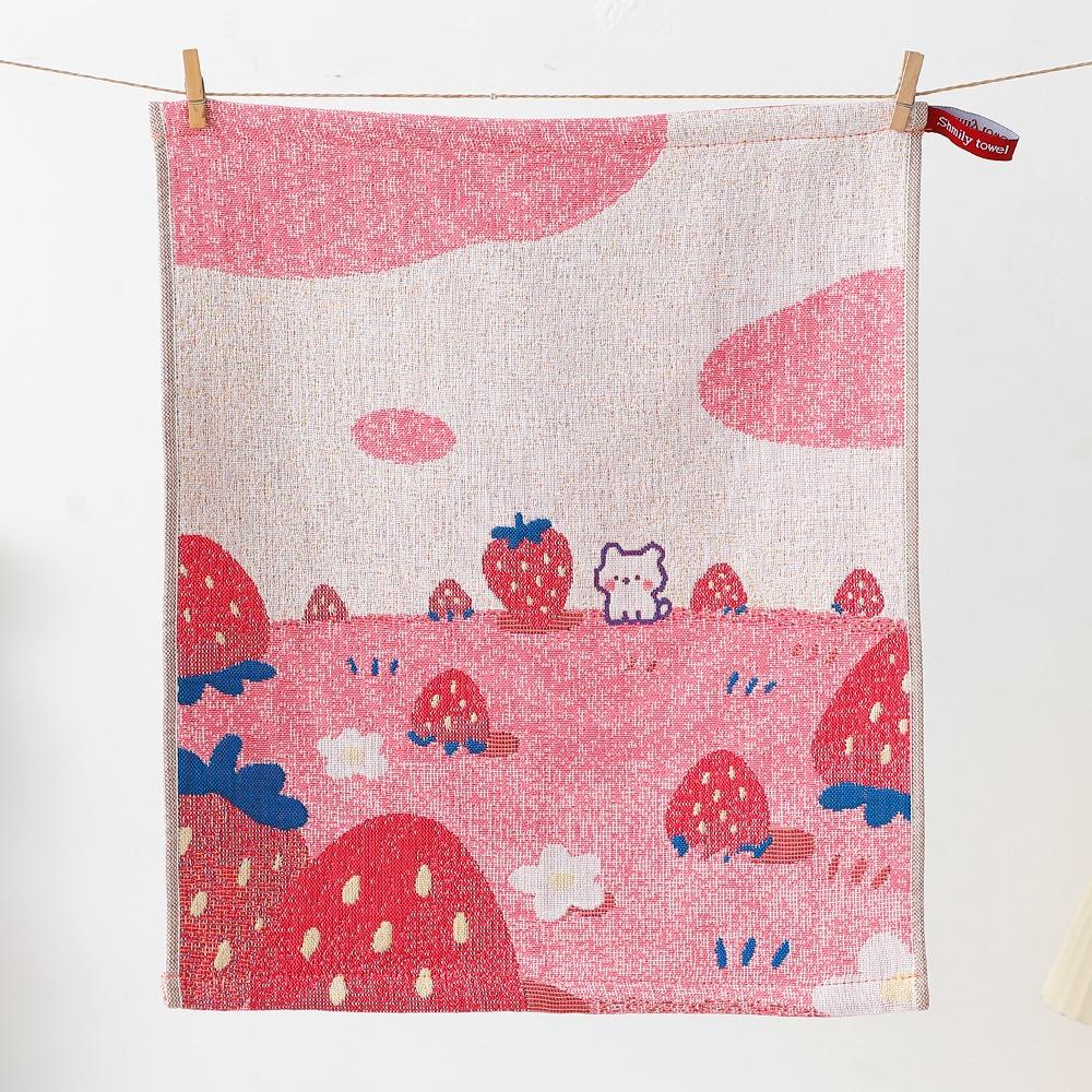 34x40cm Large Hand Towel Cartoon Quick Dry Pure Cotton Dish Cloth Decorative 4 Layer Cotton Gauze Handkerchief Towel