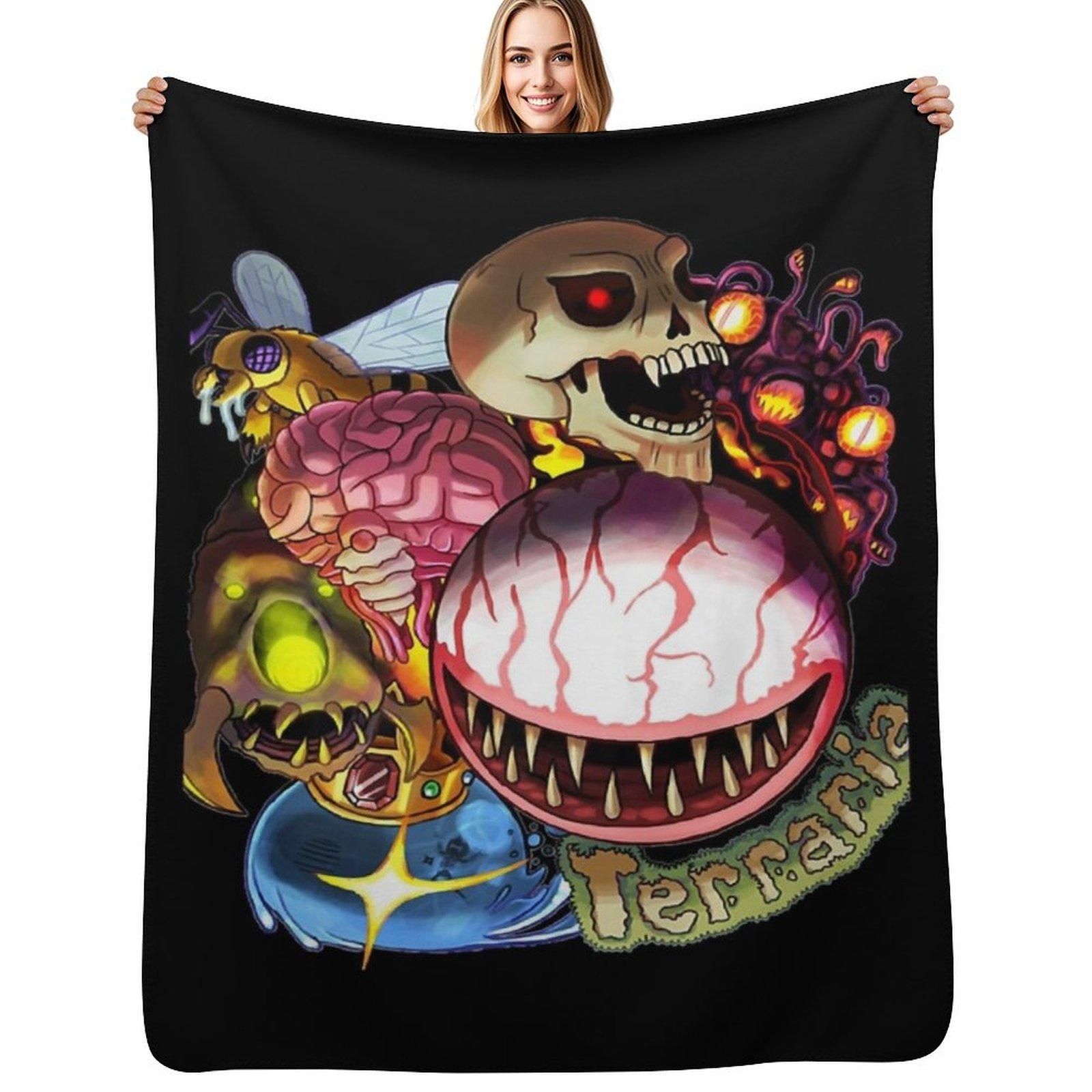 

Gifts For Men Terraria Game Boss For Fans Rush Halloween Throw Blanket Lightweight Cozy Blanket for Bed Sofa 102x76cm(40x30in)