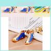 Mini High Top Shoe Metal Keychain Creative Rhinestone Bag Pendant Unique Gift