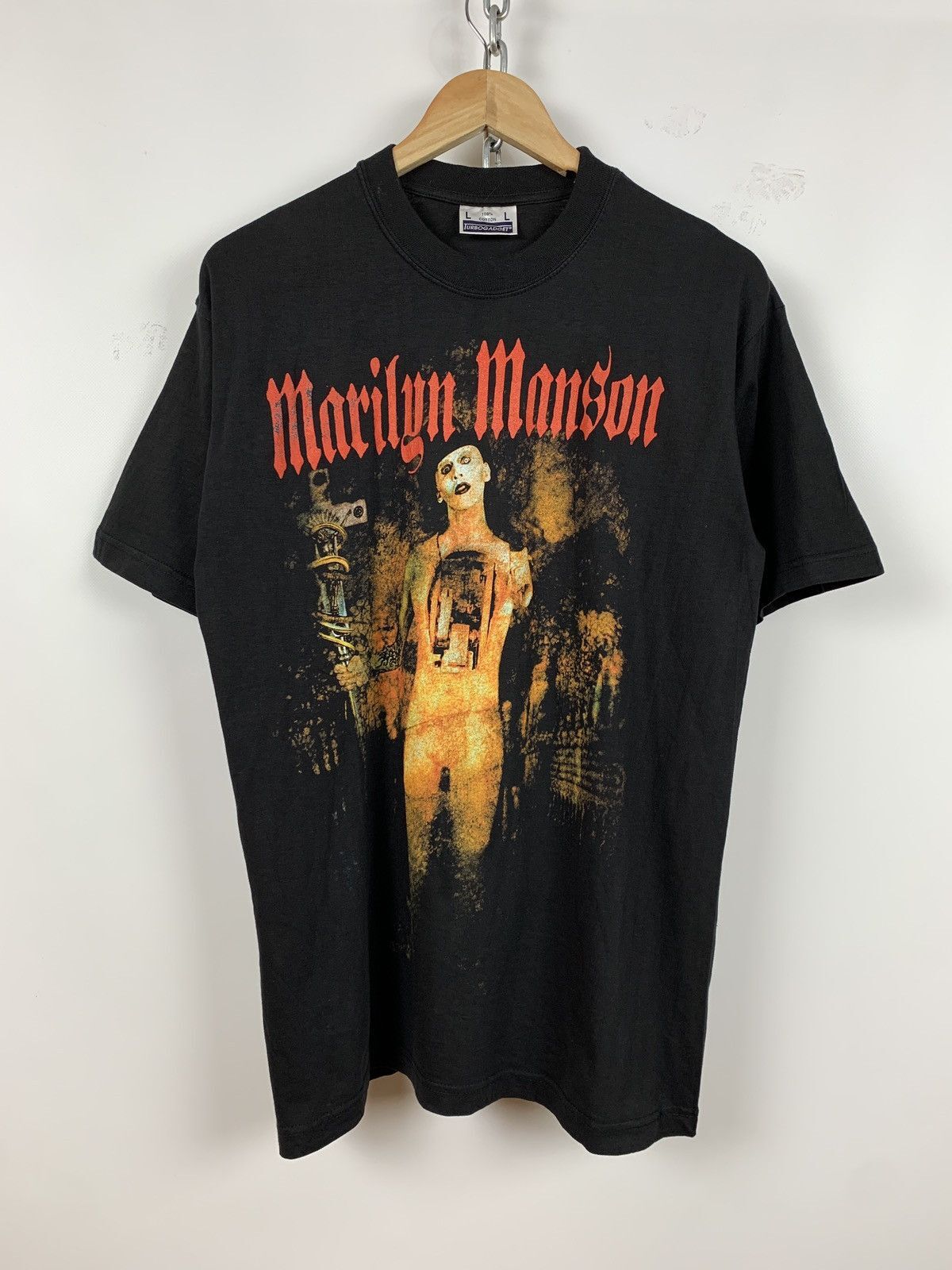 Vintage Marilyn Manson Tetragrammaton Band Size L Unisex T-Shirt XL