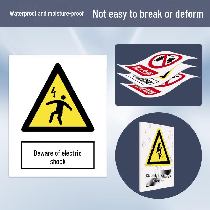 Acrylic Electrical Safety Warning Sign - Follow Operating Procedures
