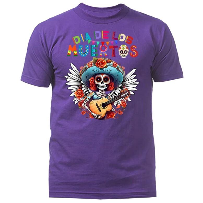 Dia de los muertos catrina sugar skull day of dead halloween Graphic T-shirt S разноцветный