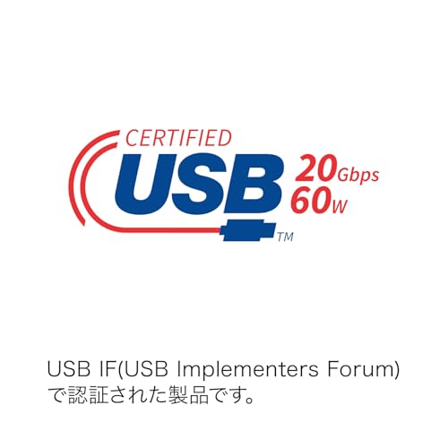 SANWA SUPPLY USB 20Gbps Type-C Cable (PD60W, 3m) KU-20GCCP6030