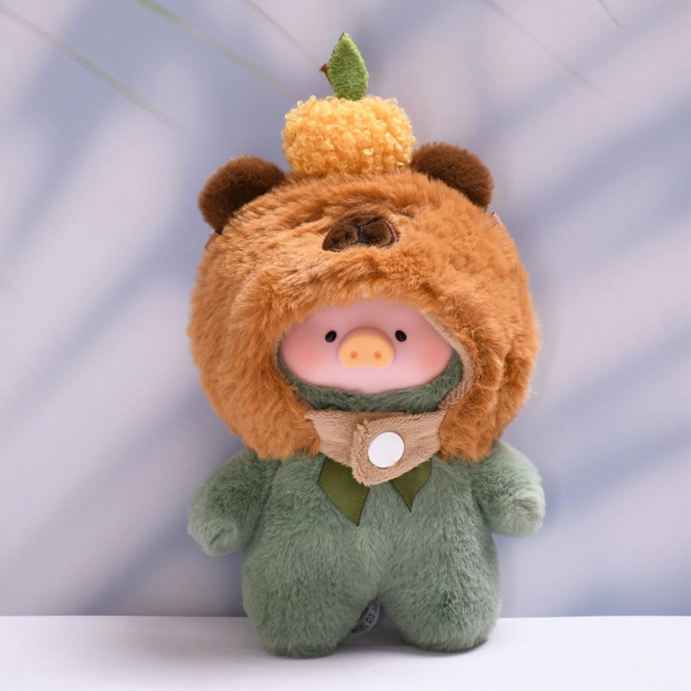 For 14cm Lulu the Piggy Headwear Cape Fashion Doll Clothes Color Match Hoodies Dolls Accessories Cute Decoration Little Clothes
