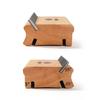 3-in-1 Solid Wood Bevel File for Guitar Frets 3/23/35° Bevel File for Frets (Natural)