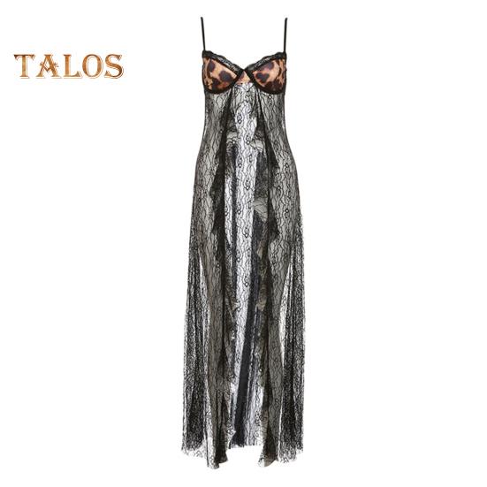 

Женский жилет на бретелях, дизайн на бретельках, бюстгальтер с открытой спиной и леопардовым принтом, прозрачная кружевная бретелька с подолом M чёрный