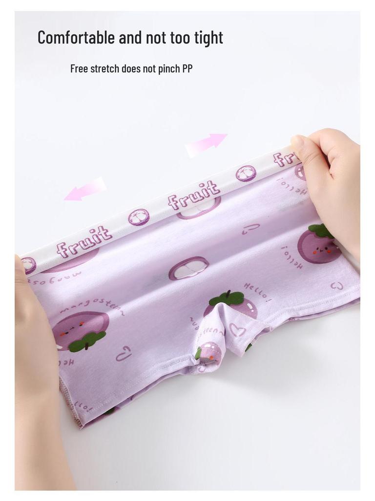 Free Shipping Pure Cotton Girls' Breathable Underwear - Infant To Baby Girl Boxers with Antibacterial Crotch, 100% Soft.