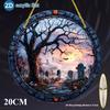 20CM carnival Halloween flat 2D pendant decoration series of pumpkin lanterns,ghosts,skulls,witches,  for courtyard,window,garden decoration pendants