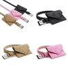 Womens Suede Waist Purse With Solid Color Design For Modern And Chic Street Style