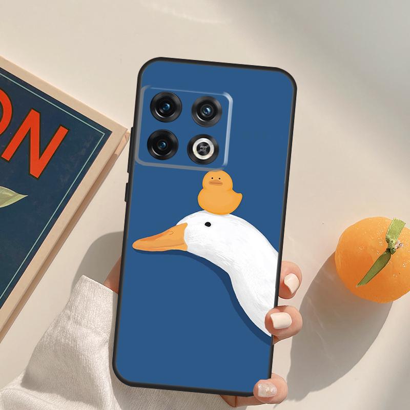 Cartoon Funny Goose Case For OnePlus 13R 12R 10R 13T 10T 11 12 13 15 OnePlus Nord 5 CE 2 3 4 Lite N20 N30 Cover