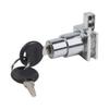 Zinc Alloy Glass Door Lock with Keys for Cabinet Display Showcase Sliding Door Security Lock Fits 5 8mm Glass Panels