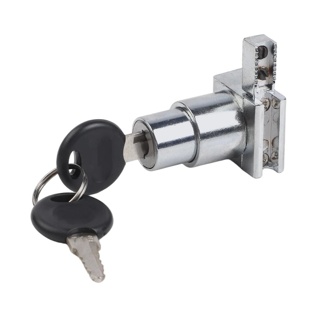 Zinc Alloy Glass Door Lock with Keys for Cabinet Display Showcase Sliding Door Security Lock Fits 5 8mm Glass Panels