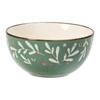 Pastoral Flower Ceramic Bowl Salad Bowl Round Noodle Bowl Household Retro Style Tableware Bowl Vegetable Bowl Soup Noodle Bowl
