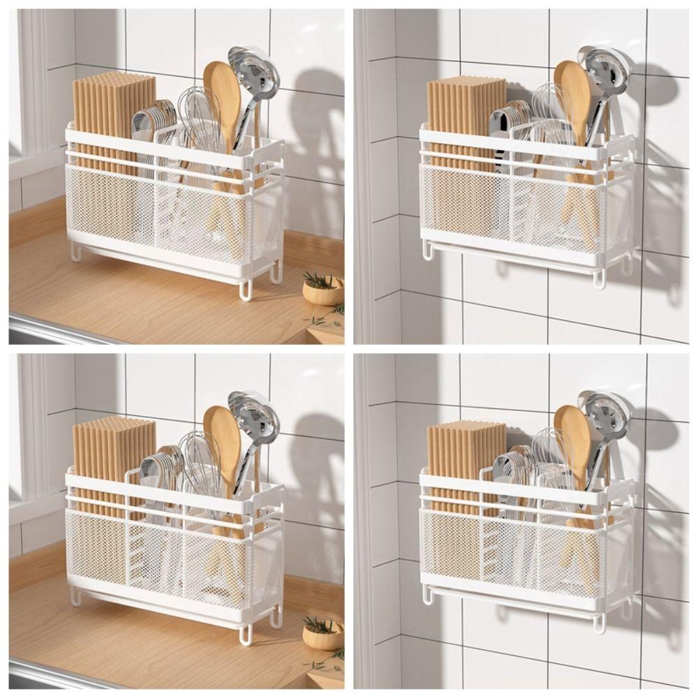 Space Saving Chopsticks Storage Holder Rust Proof Cutlery Storage Shelf  Kitchen Gadgets
