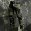 2026 New Style European Men's Multi-color Block Tactical Multi-pocket Outdoor Workwear Pants