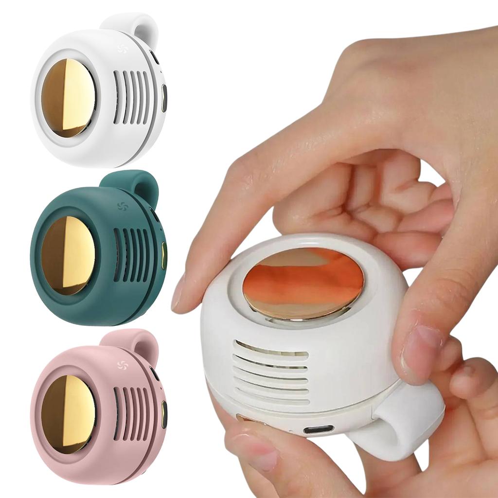Mini Ventilateur à Clip Ventilateur Portable pour Cou et Taille Ventilateur Électrique à Refroidissement d'Air 900mah USB Ventilateur sans Pâles Rafraîchisseur d'Air Portable pour Extérieur Maison