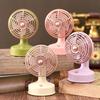 Mini Ventilador de Mesa USB Recarregável Velocidade Única Ventilador Pessoal de Mesa Cabeça com Inclinação Ajustável de 90 Graus Ventilador Silencioso para Mesa de Cabeceira Desktop