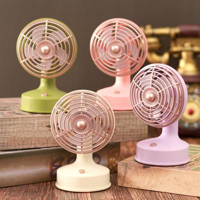 Mini Masa Fanı USB Şarj Edilebilir Tek Hızlı Kişisel Masa Fanı Ayarlanabilir 90 Derece Baş Eğimli Sessiz Fan Yatak Başlığı Masaüstü İçin