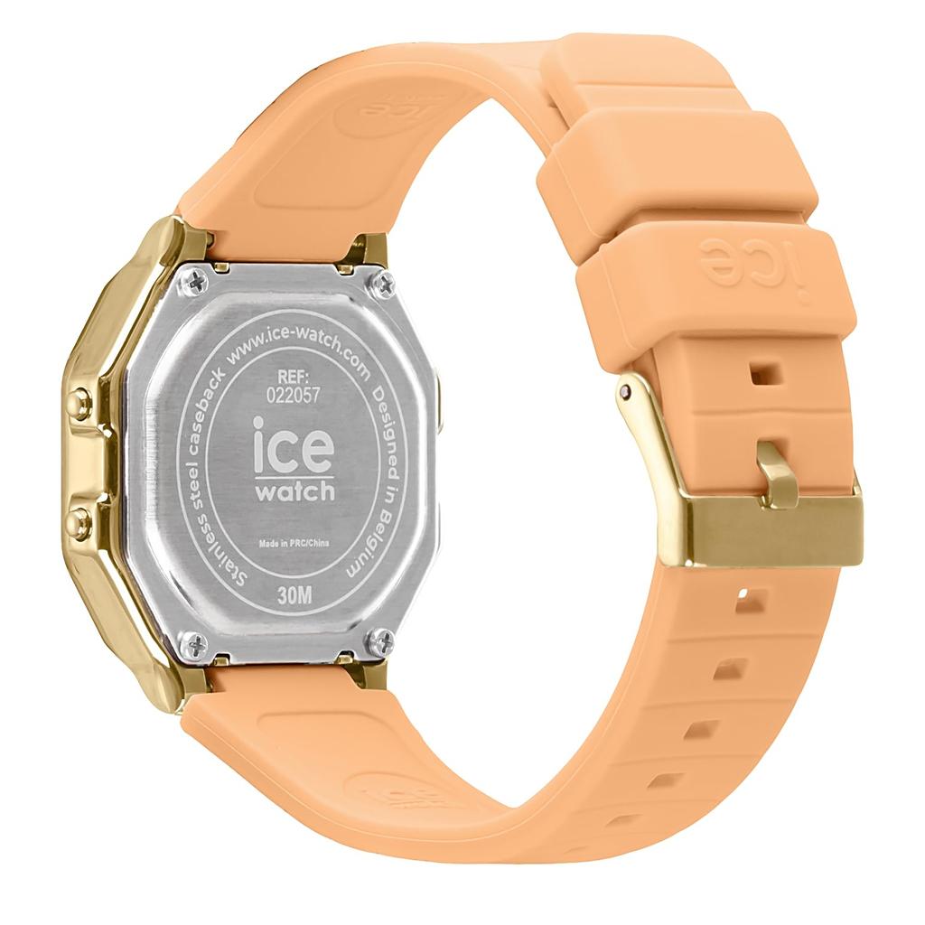 Authorized Dealer Ice Watch Digital Wristwatch for Women 022057 Ice Digit Peach Skin Small [Ice watch]