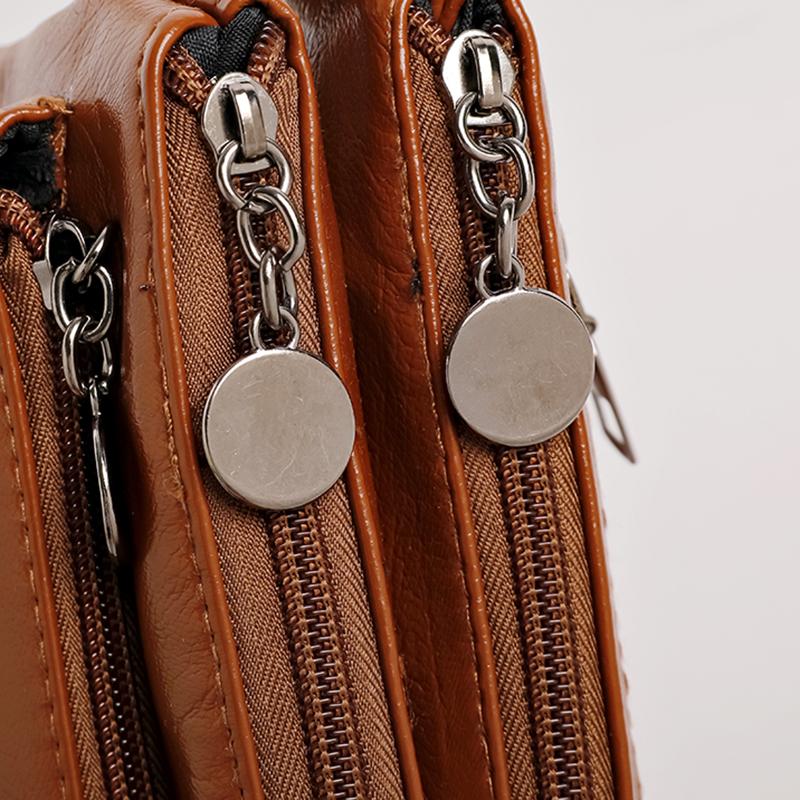 Messenger Bag Middle-aged Mother Bag Soft Leather Women's Bag Shoulder Bag