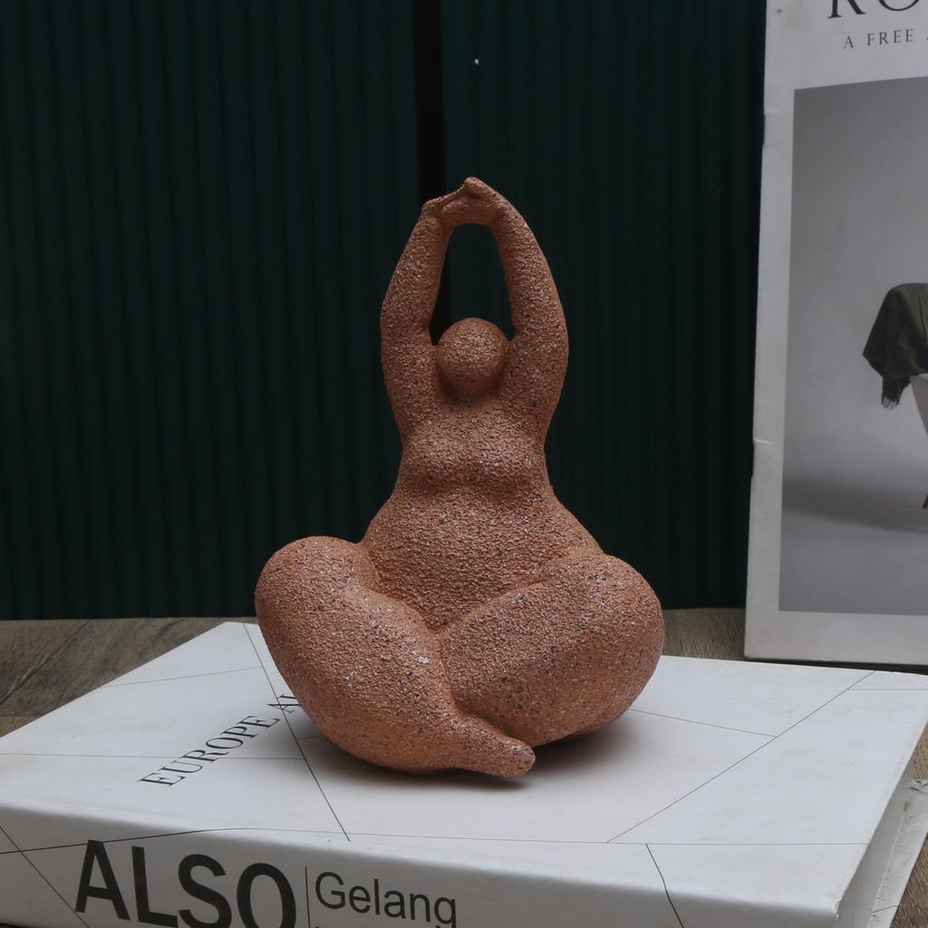 1ks, pískovcová pryskyřice baculatá socha ručně vyráběné pískovcové abstraktní umění domácí obývací pokoj kancelářská skříňka na stůl vchod prosinec