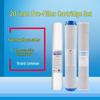 20" Front Three-Stage Water Purifier & Dispenser Filter Set: P-Cotton & Activated Carbon Cartridges.