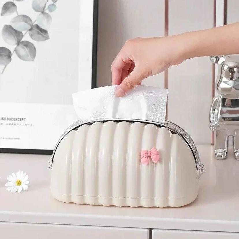 

1 Pcs Cotton Candy Tissue Box High-end Light Luxury Cloud Paper Box For Living Room High Aesthetic Value For Home Use