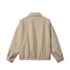 QIYOU 2025 Autumn American Retro Unisex Solid Color Jacket