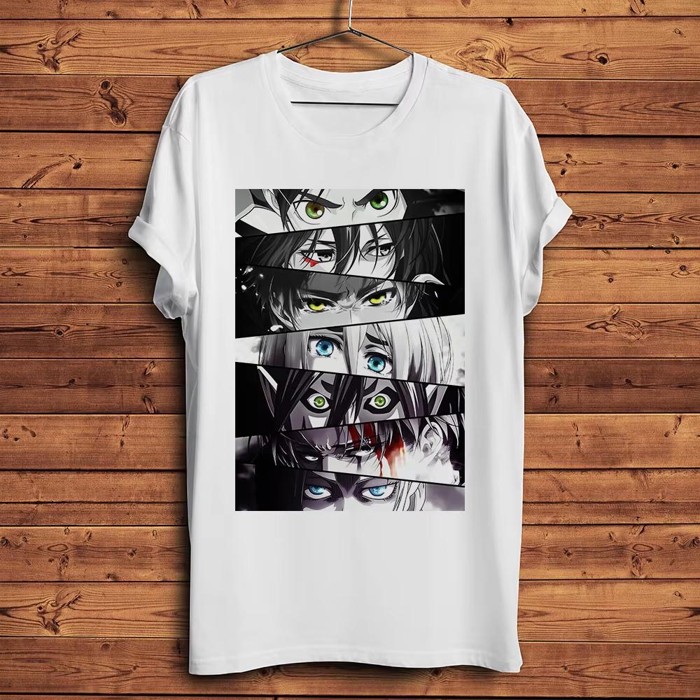 Hunter X Hunter Anime Eren Mikasa Eyes Printed Tshirt Unisexs and Womens Tshirt Unisexs Top Sports Tshirt Unisexs Tshirt Summer T S