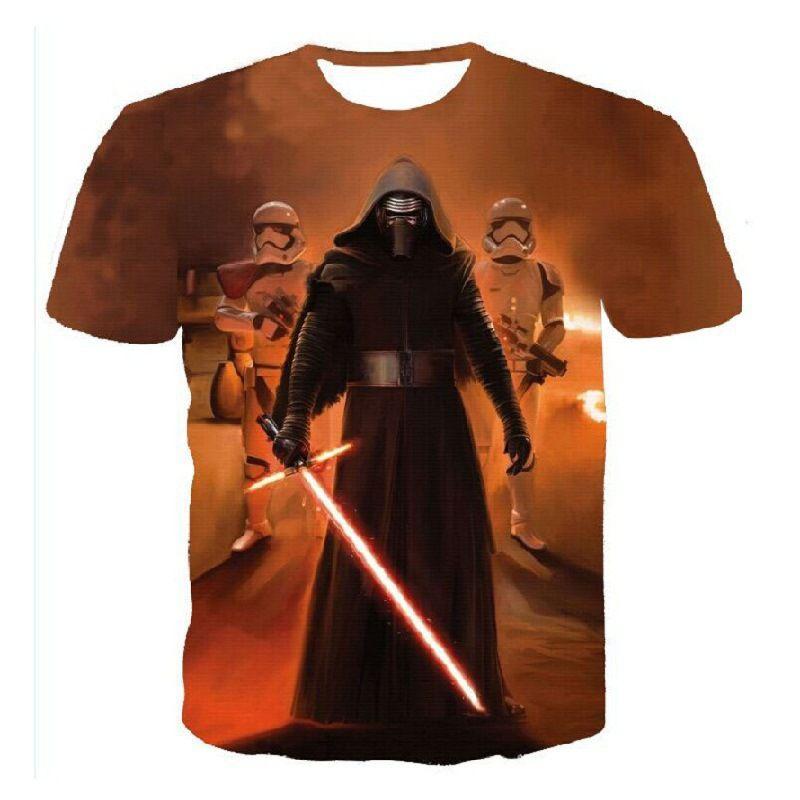 Premium Quality Men 3d Print Casual Star Wars Darth Vader Funny Short Sleeve T-shirt Tee For Everyday Wear