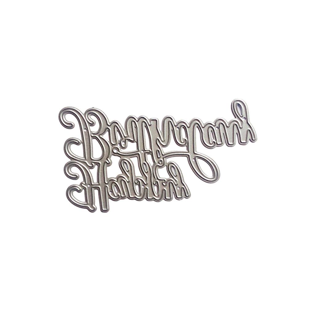 Happy Birthday Metal Cutting Dies Scrapbooking Stencil Die Cuts Card Embossing DIY Photo Album Template Mold Decoration