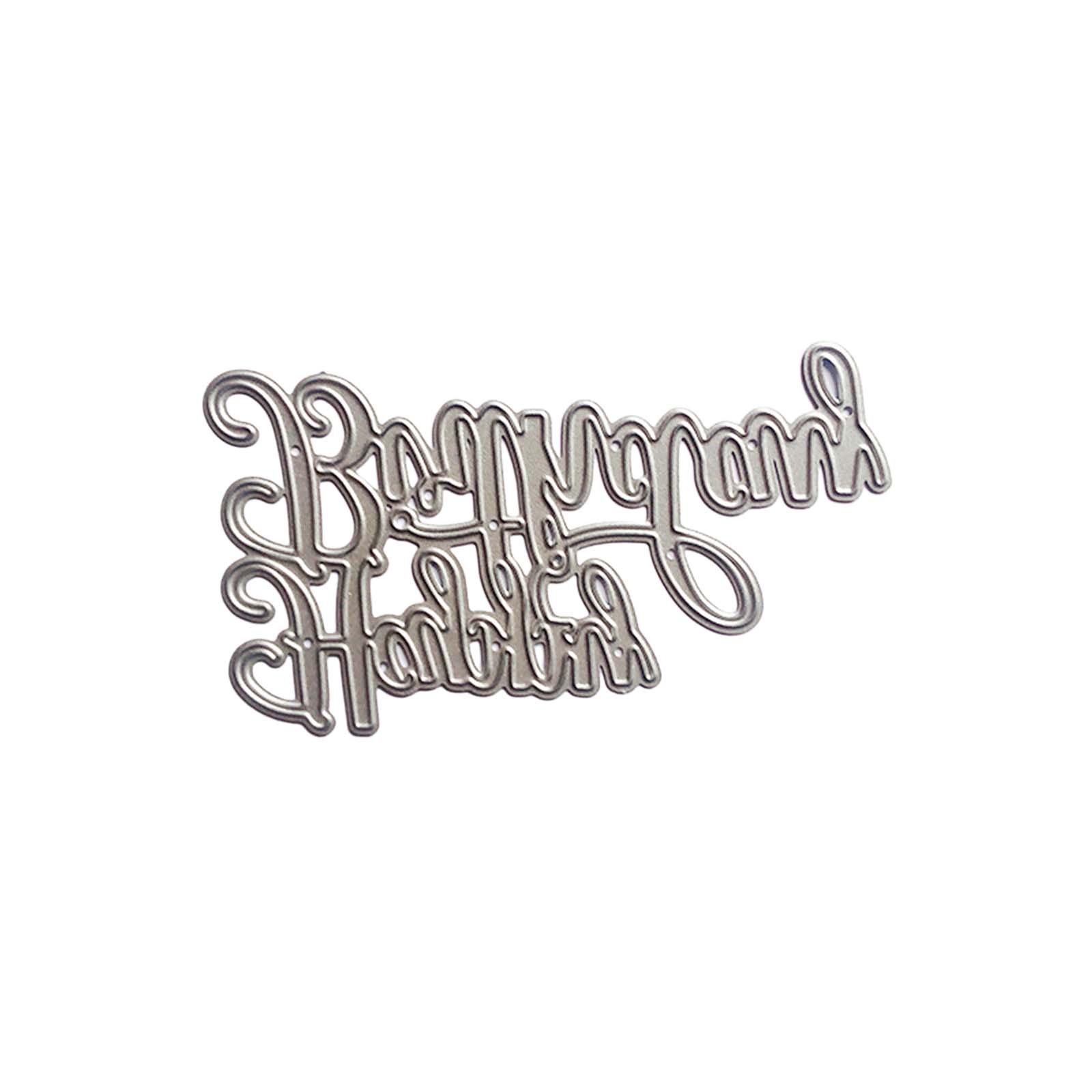 

С Днем Рождения Металлические режущие штампы Скрапбукинг Трафарет Вырубка Тиснение Открыток DIY Шаблон Форма для Фотоальбома Украшение MH736