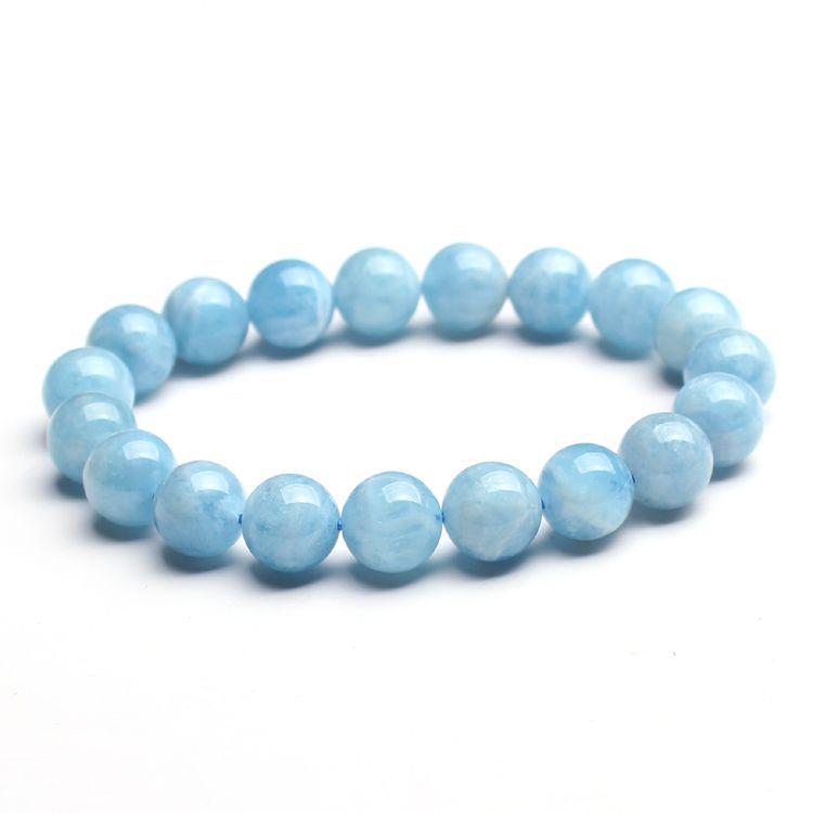 Hydrating Beauty Aquamarine Bracelet: Blue Crystal Fashion for Women & Couples