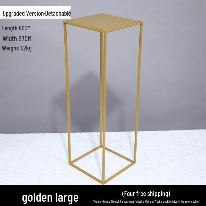 Żelazny Kwiatowy Stojak Kolumnowy do Dekoracji Uliczki Weselnej