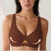 Women S Seamless Leopard Print Push Up Backless Bra