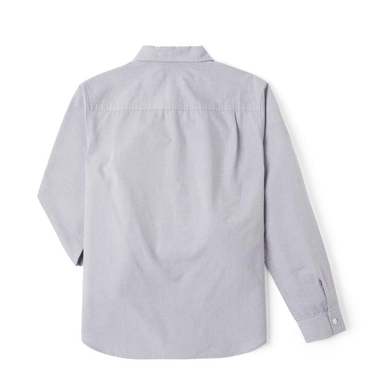 Standard Version Polo Collar Small Logo Woven Label Long Sleeve Shirt Men Shirts LMT009028T1200FA05984