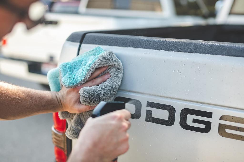 The Rag Company Liquid 8R 40 x 40 cm 2 pièces Liquid8R Lavage de voiture Detailing Séchage Serviette Essuyage Absorption d'eau 1100 g/m²