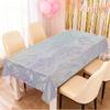 PET Tablecloth Waves Pattern Colorful Disposable Table Cover Party Decors For Outdoor Indoor Use And Family Gatherings