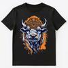 Buffalo With An Abstract Decorative Design Graphic Unisex T-Shirt
