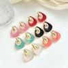 Korean Style Irregular Drip Oil Earrings: Chic, Simple, Versatile Ear Studs