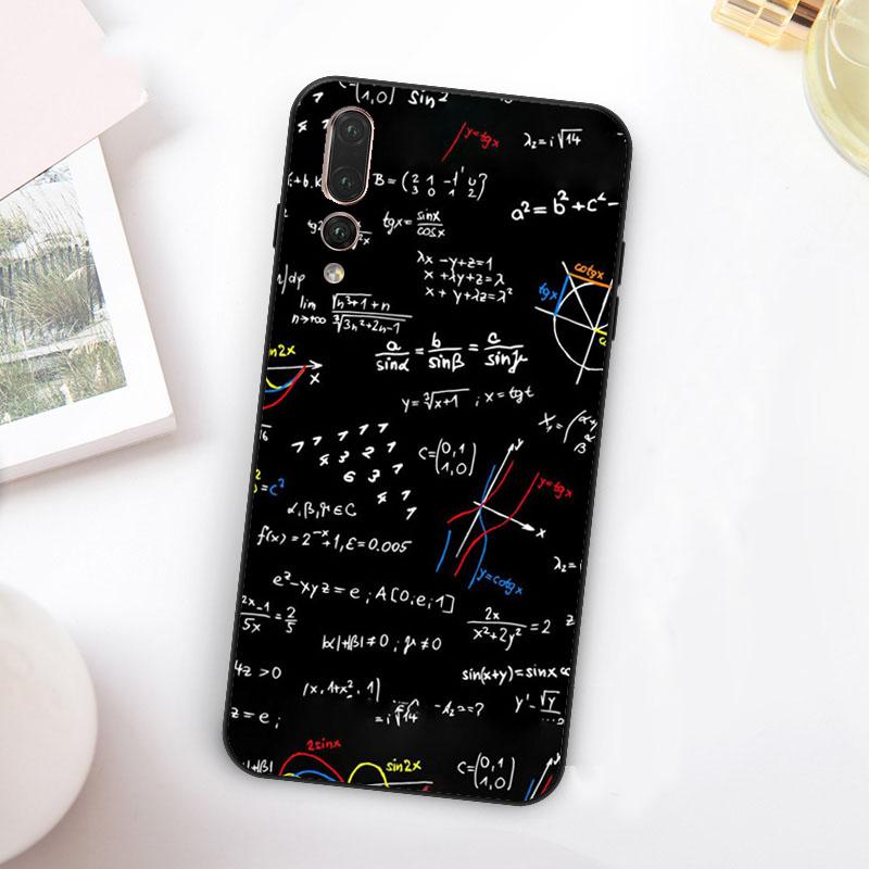 Math Equations Formula For Huawei Nova 11 10 9 SE Y70 Y60 Y90 Y61 Y91 Y73 Y72 12i 11i 8i P30 P40 Lite P60 Pro Case