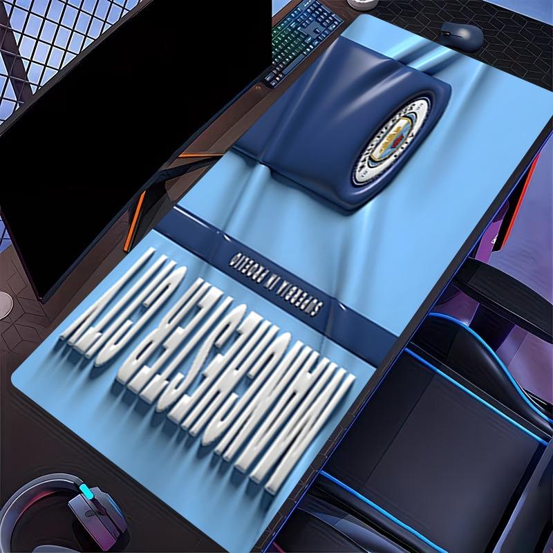 Manchester City FC Print Mouse Pad, for Keyboard Pad Laptop PC Mat for Office Home Use, Desk Decor, Perfect Birthday Gift for Gamers