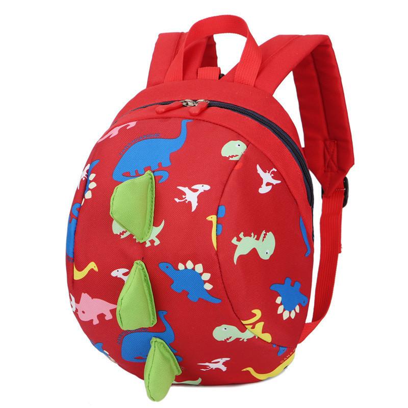 Print Backpack Dinosaur Children Oxford Cloth Fabric Kids Dino Polyester Bag