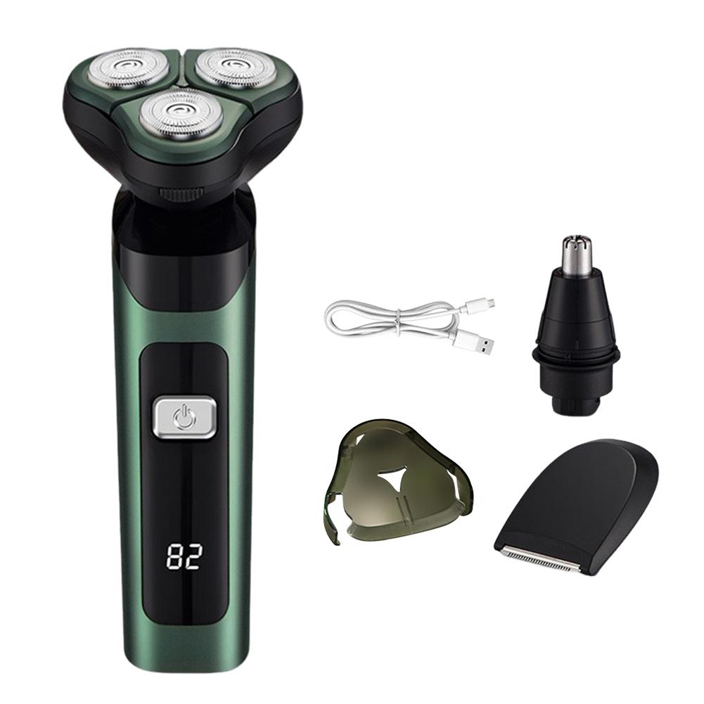 Men Electric Shaver Beard Shaving Machine Rechargeable Cordless Shaver Waterproof Facial Hair Groomer for Boyfriend Fathers Gift