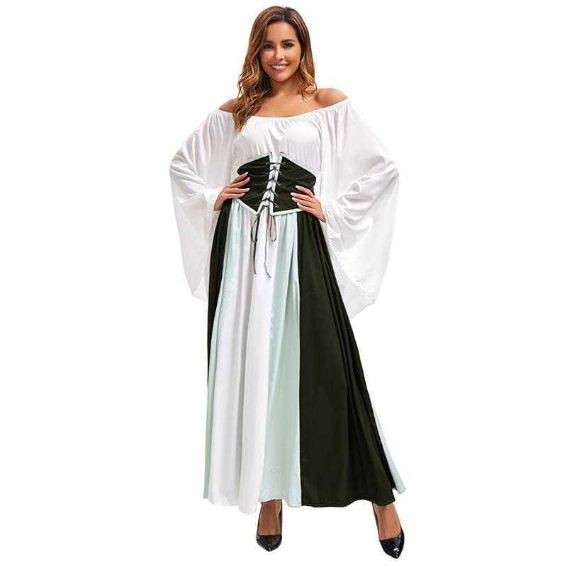 Cosplay Medieval Renaissance Vintage Court Princess Lady Dress Stage Character