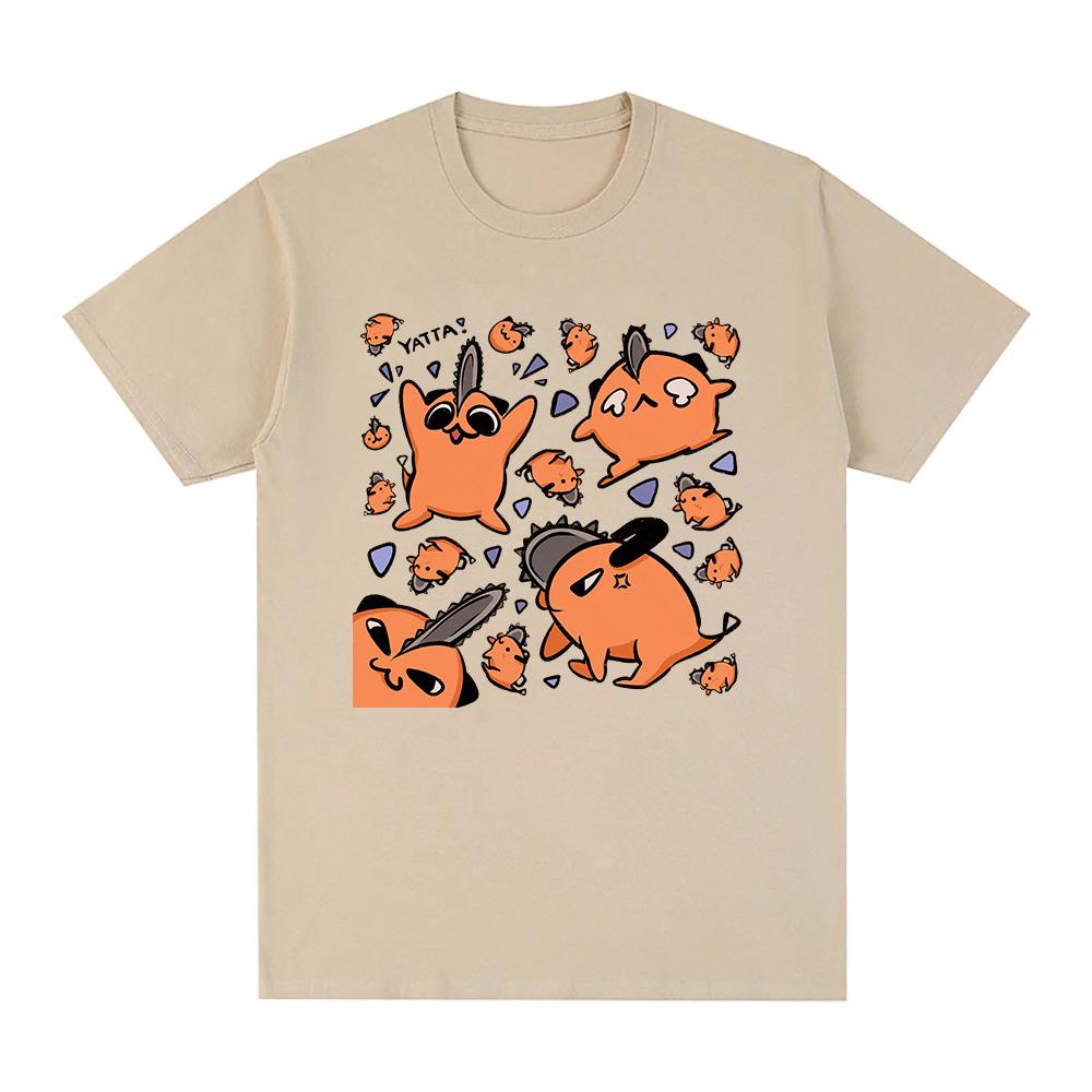 Kettensäge Unisex Pochita T Shirt Unisex Harajuku ästhetische Grafik Kawaii Tshirt Unisex Anime Unisexga Cartoon Streetwear T-Shirts Tops
