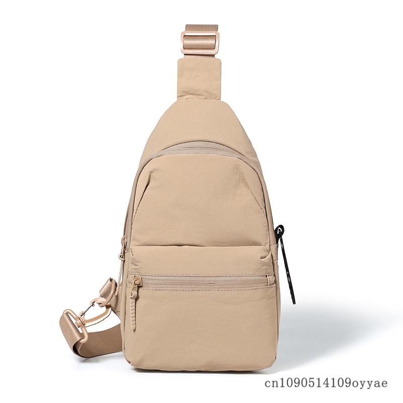 Men's Chest Bag, Fashionable Chest Messenger Bag, Niche Waist Bag, Large-Capacity Casual Commuter Shoulder Bag, Travel Backpacks