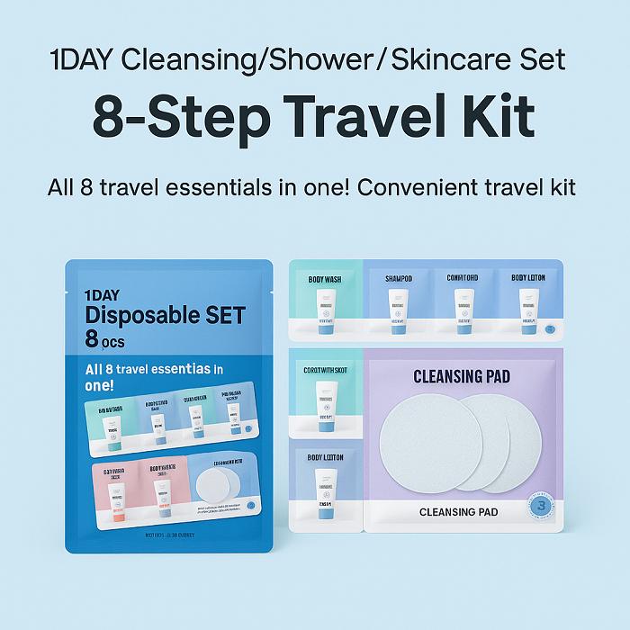 Your Journey Starts Here: Daiso Disposable 8-Step Travel Kit!
